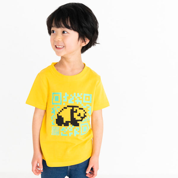 ami amie(OUTLET)  : QRパンダ和紙Tシャツ/221012