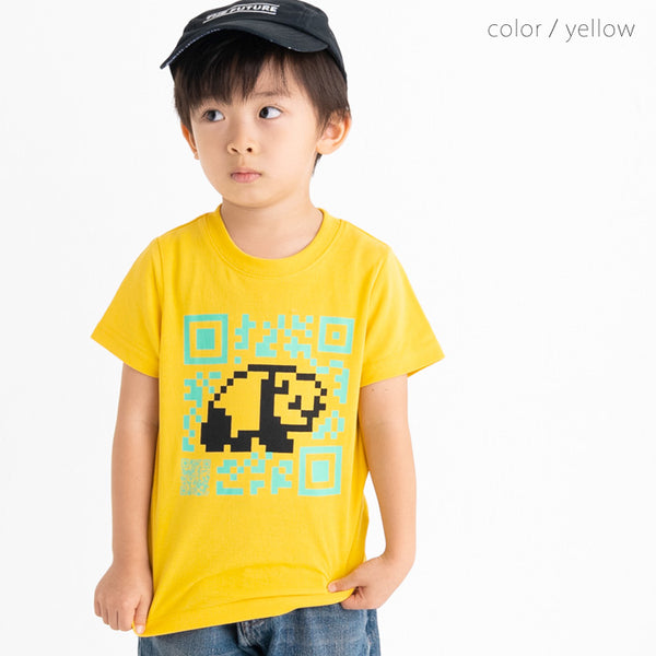ami amie(OUTLET)  : QRパンダ和紙Tシャツ/221012