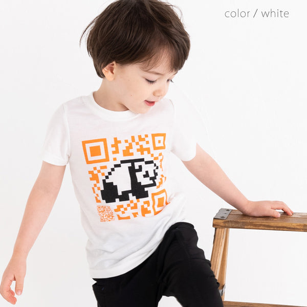 ami amie(OUTLET)  : QRパンダ和紙Tシャツ/221012