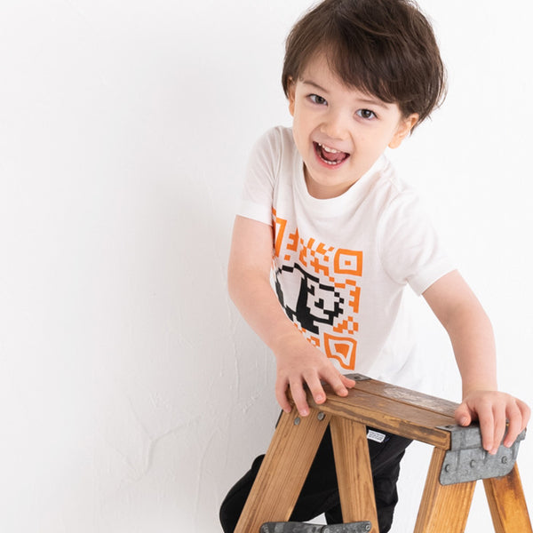 ami amie(OUTLET)  : QRパンダ和紙Tシャツ/221012