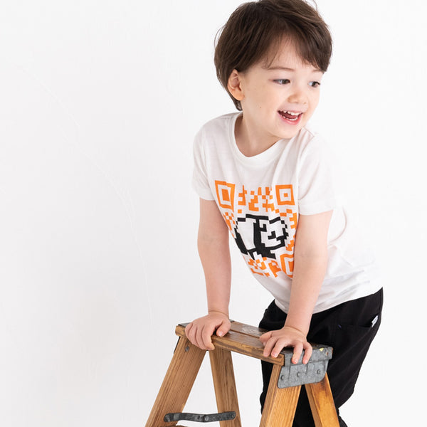 ami amie(OUTLET)  : QRパンダ和紙Tシャツ/221012