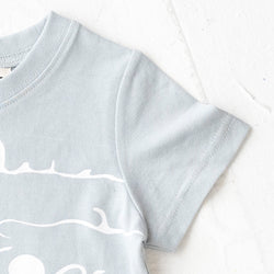 ami amie(OUTLET) : 深海魚ボーダー和紙Tシャツ/221015