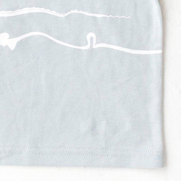 ami amie(OUTLET) : 深海魚ボーダー和紙Tシャツ/221015