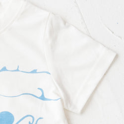 ami amie(OUTLET) : 深海魚ボーダー和紙Tシャツ/221015