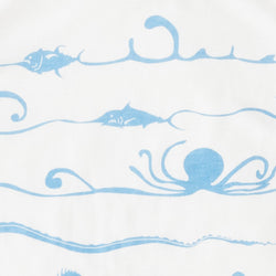 ami amie(OUTLET) : 深海魚ボーダー和紙Tシャツ/221015