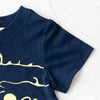 ami amie(OUTLET) : 深海魚ボーダー和紙Tシャツ/221015