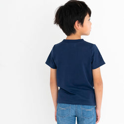 ami amie(OUTLET) : 深海魚ボーダー和紙Tシャツ/221015