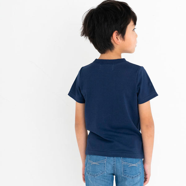 ami amie(OUTLET) : 深海魚ボーダー和紙Tシャツ/221015