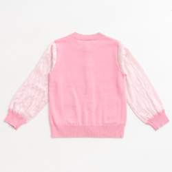 ami amie(OUTLET) : シフォン袖カーディガン/231004