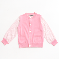 ami amie(OUTLET) : シフォン袖カーディガン/231004