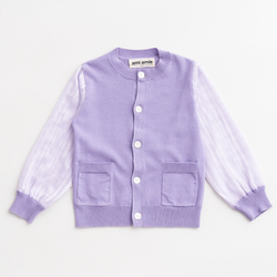 ami amie(OUTLET) : シフォン袖カーディガン/231004