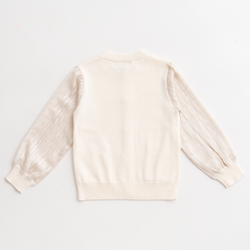 ami amie(OUTLET) : シフォン袖カーディガン/231004