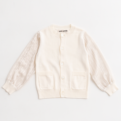ami amie(OUTLET) : シフォン袖カーディガン/231004