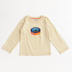 ami amie(OUTLET) : ツナ缶ロングTシャツ/231011