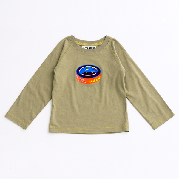 ami amie(OUTLET) : ツナ缶ロングTシャツ/231011