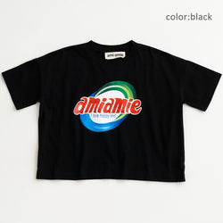 ami amie(OUTLET) : ランドリーロゴTシャツ/231014