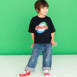 ami amie(OUTLET) : ランドリーロゴTシャツ/231014