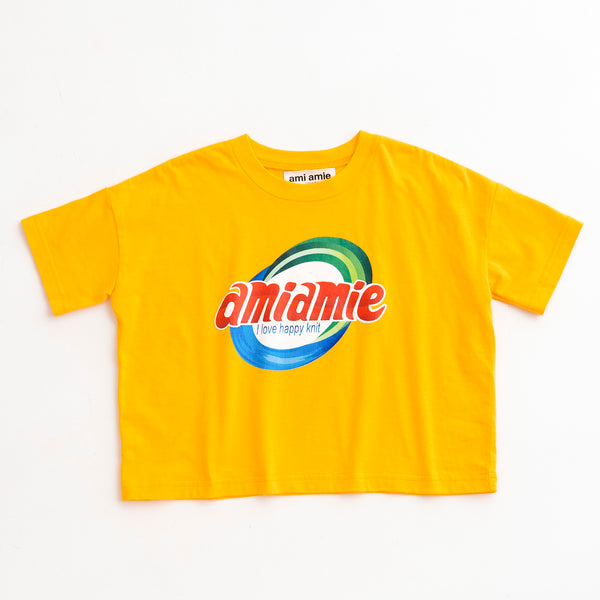 ami amie(OUTLET) : ランドリーロゴTシャツ/231014