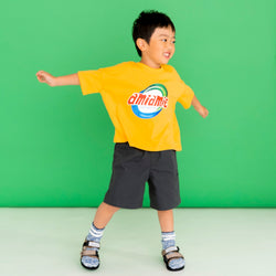 ami amie(OUTLET) : ランドリーロゴTシャツ/231014