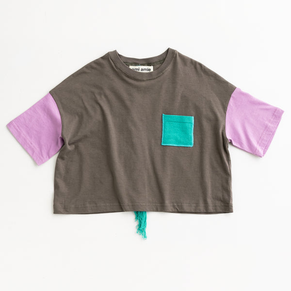 ami amie(OUTLET) : たてがみ付きワイドTシャツ/231016