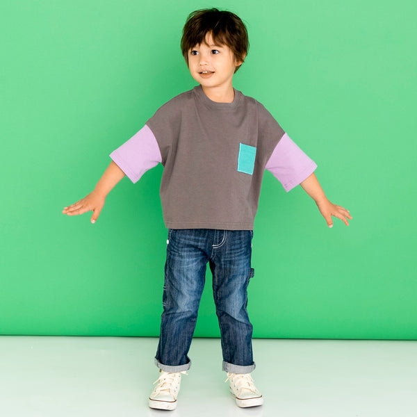 チャコール　モデル身長:105cm 着用サイズ:100cm