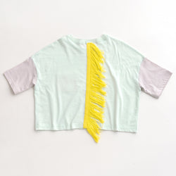 ami amie(OUTLET) : たてがみ付きワイドTシャツ/231016