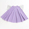 ami amie(OUTLET) : ドットシフォン袖Aラインワンピース/231024