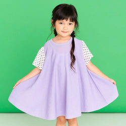 ami amie(OUTLET) : ドットシフォン袖Aラインワンピース/231024