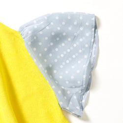 ami amie(OUTLET) : ドットシフォン袖Aラインワンピース/231024