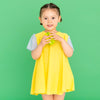 ami amie(OUTLET) : ドットシフォン袖Aラインワンピース/231024