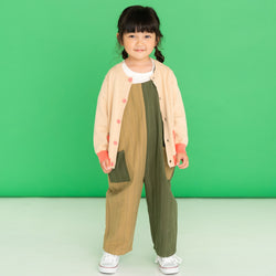 ami amie(OUTLET) : カラー切替ストライプサロペット/231025