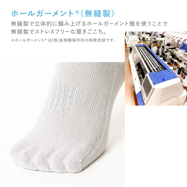 marusawa:Camicks｜カミックス(23～27cm)-アンクル丈シークレット五本指アンクルソックス-/camicks-00a