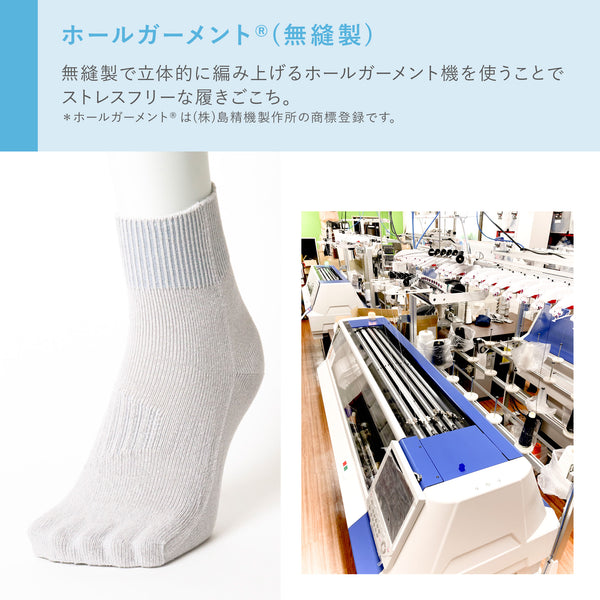 marusawa:Camicks｜カミックス(23～27cm)-ミドル丈シークレット五本指ソックス-/camicks-00