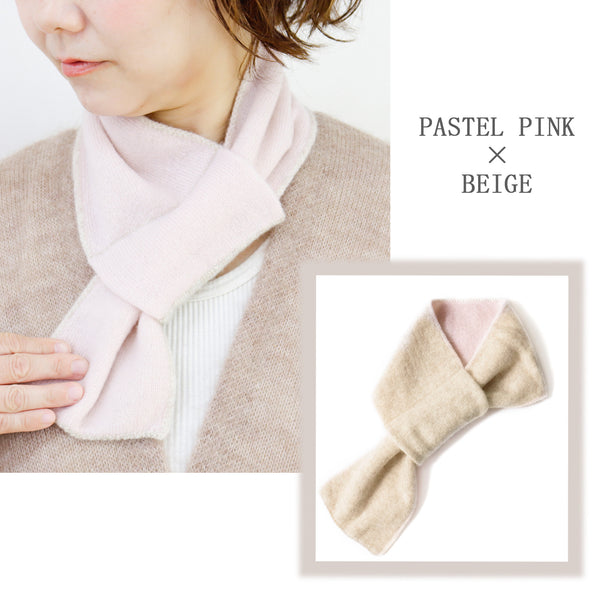 ami amie : カシミヤ100%コンパクトマフラー/knit_muffler