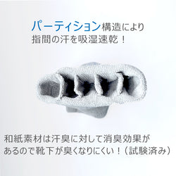 ami amie : 和紙パーティションアンクルソックス(22～26cm)/socks_02
