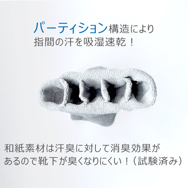 ami amie : 和紙パーティションアンクルソックス(22～26cm)/socks_02